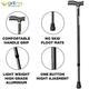 Entros Height Adjustable Walking Stick - Black (KL920L) - Walker & Walking Stick