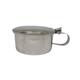 Sahyog Wellness Stainless Steel Slovia Spitting Mug with Lid Sputum Pot with Cover - White (100 ml) 1's - Surgical Instruments