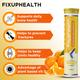 FixUpHealth Apple Cider Vinegar Effervescent Tablet - Apple Flavour 15s & FixUpHealth Calcium and Vitamin D3 Effervescent Tablet - Orange Flavour 20s 1's - Apple Cider Vinegars