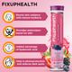 FixUpHealth Electrolytes Effervescent Tablet - Lemon Flavour & FixUpHealth Glutathione Effervescent Tablet - Strawberry Flavour 15s 1's - General Health