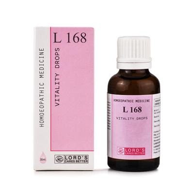 Lord's L 168 Vitality Drops 30 ml - Homeopathic Drops