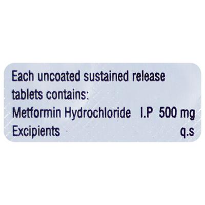 GLUCOBEAT XR 500mg Tablet 10's - Diabetes-Ant