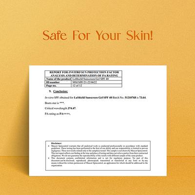 La Shield SPF 40 & PA+++ Anti Acne Sunscreen Gel 50gm - Face Sunscreen
