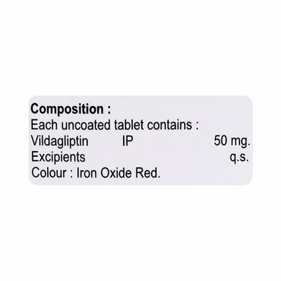 VILTAS 50 Tablet 15's - Diabetes-Ant