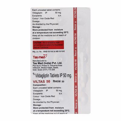 VILTAS 50 Tablet 15's - Diabetes-Ant