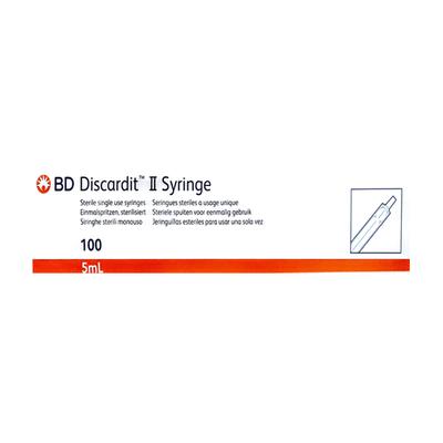 BD Discardit II Syringe 5 ml With Needle 23G - Syringes And Needles