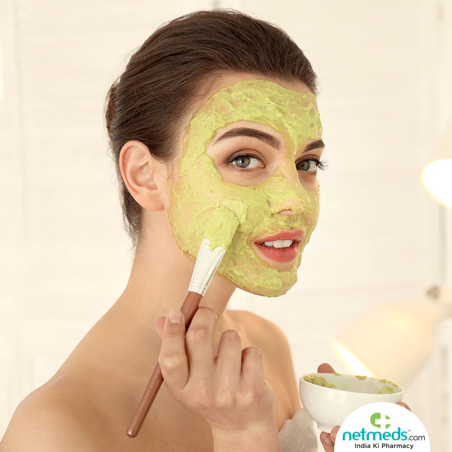 Banana apricot face mask