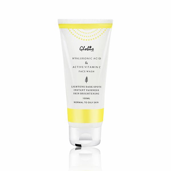 Netmeds | Globus Naturals Hyaluronic Acid And Vitamin C Anti - Aging Face Wash 100 ml