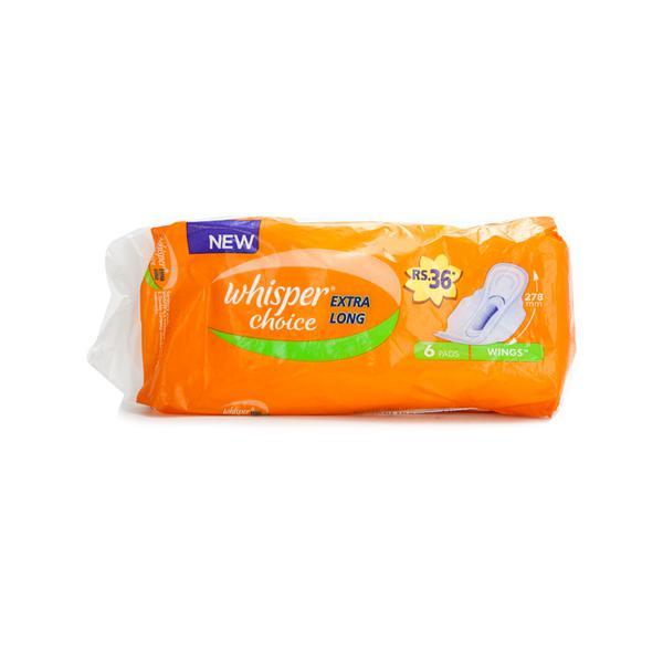 Netmeds | Whisper Choice Extra Long Sanitary Pads (XL) 6's