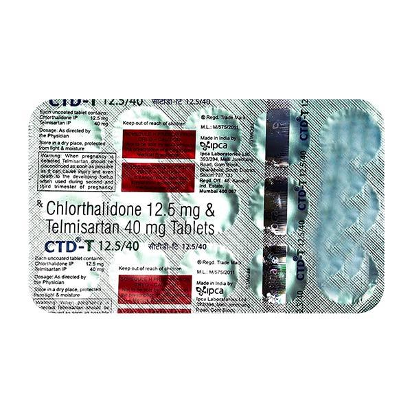 Netmeds | CTD T 12.5/40mg Tablet 15'S