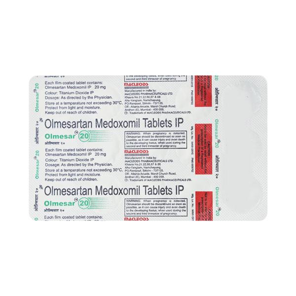Netmeds | Olmesar 20mg Tablet 15'S