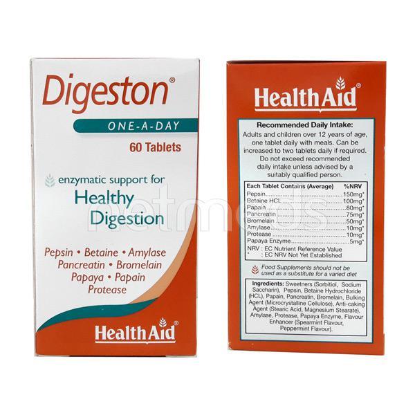 Netmeds | HealthAid Digeston (Papaya & Digestive Enzymes) Tablet 60's