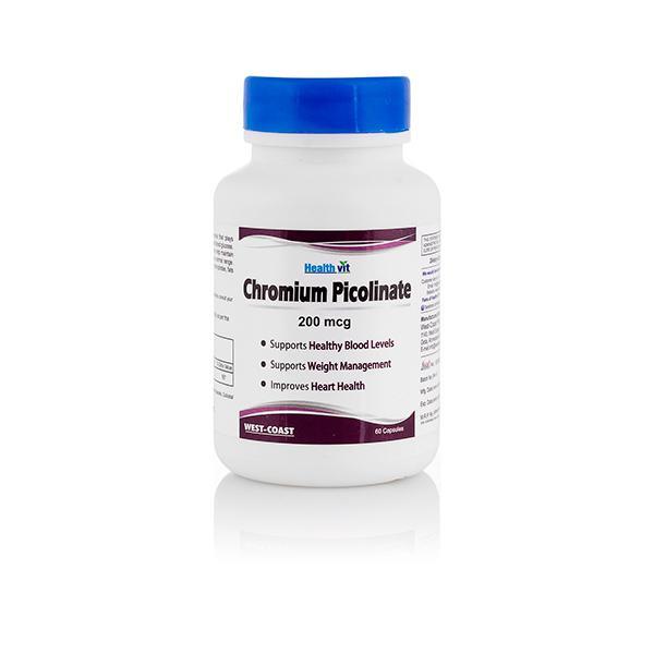 Netmeds | HealthVit Chromium Picolinate 200 mcg Capsule 60's