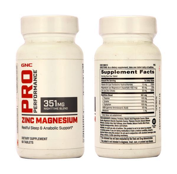 Netmeds | GNC Pro Performance Zinc Magnesium 351 mg Tablets 60's