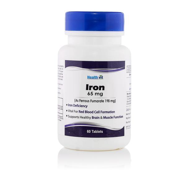 Netmeds | HealthVit Iron 65 mg Tablet 60's