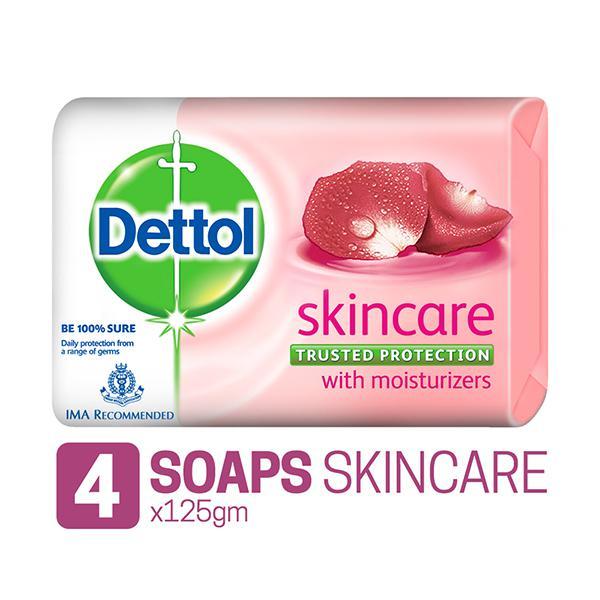 Netmeds | Dettol Soap - Skincare (Buy 3 Get 1 Free x 125 gm)