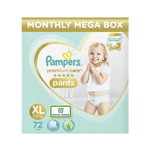 Netmeds | Pampers Premium Care Pants (XL) 72's