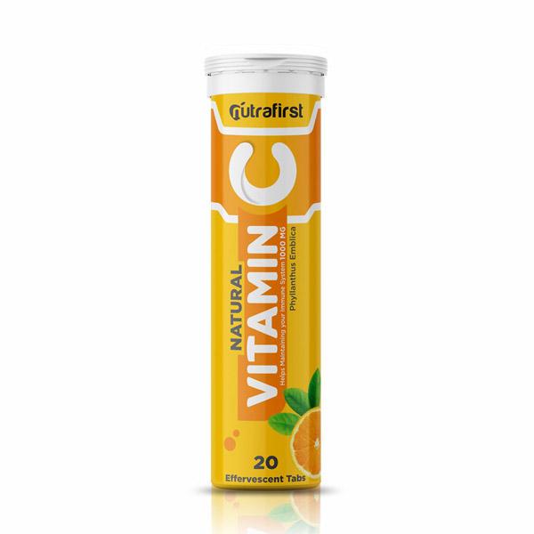 Netmeds | Nutrafirst Natural Vitamin C Effervescent Tablet 20's