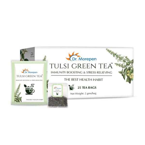 Netmeds | Dr. Morepen Tulsi Green Tea Bags 25's
