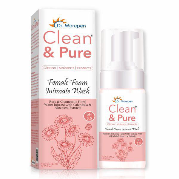 Netmeds | Dr. Morepen Clean & Pure Female Foam Intimate Wash 120 ml