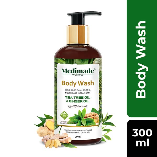 Netmeds | Medimade Tea Tree Oil And Ginger Oil Body Wash 300 ml