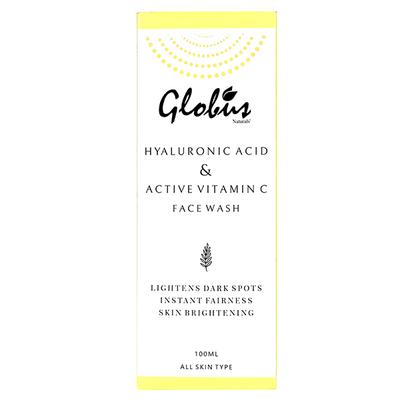 Globus Naturals Hyaluronic Acid And Vitamin C Anti - Aging Face Wash 100 ml - Perfumes (Edt/Edp)