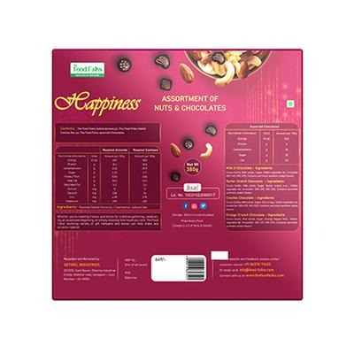 The Food Folks Happiness Gift Pack (Nuts & Chocolate) 380 gm - Skm Siddha