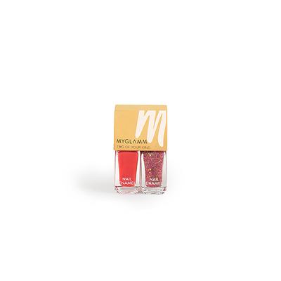 Myglamm Two Of Your Kind Long Lasting Nail Enamel Duo -Steal The Show 2 x 5ml 2's - Hair Masks & Packs
