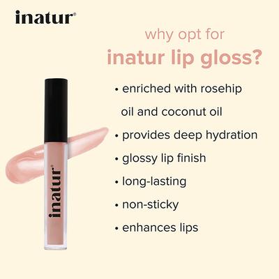 Inatur Lip Gloss - Angelic (L2) 2ml - Diabetes Care (Ayush)