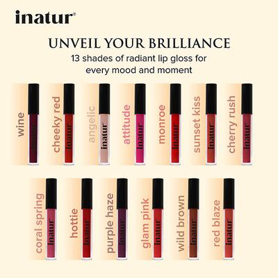 Inatur Lip Gloss - Angelic (L2) 2ml - Diabetes Care (Ayush)