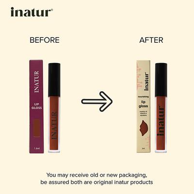 Inatur Lip Gloss - Wild Brown (L10) 2ml - Diabetes Care (Ayush)