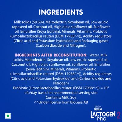 Nestle Lactogen Stage 2 (6 Months+) Powder 400 gm (Refill Pack) - Baby Shampoo