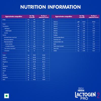 Nestle Lactogen Stage 2 (6 Months+) Powder 400 gm (Refill Pack) - Baby Shampoo