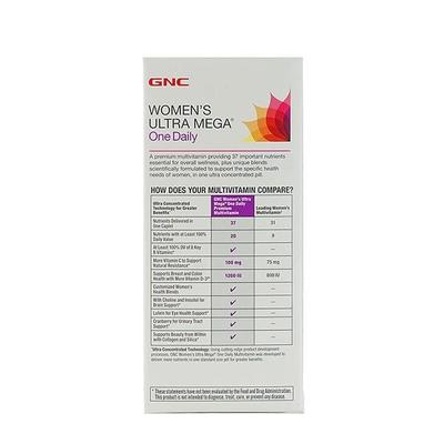 GNC Women's Ultra Mega One Daily Caplets 60's - Wearables Computer Glasses
