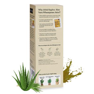 Kapiva Aloe + Wheatgrass Juice 1 ltr - Wound/Burns