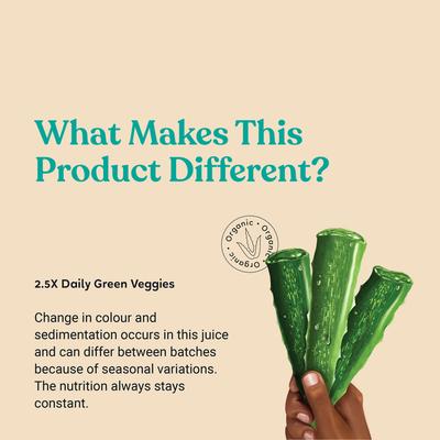 Kapiva Aloe + Wheatgrass Juice 1 ltr - Wound/Burns