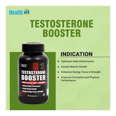 HealthVit Fitness Testosterone Booster Capsule 60's - Beard Wash