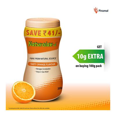 Naturolax-A Orange Flavour Powder 300 gm - Derma Rollers