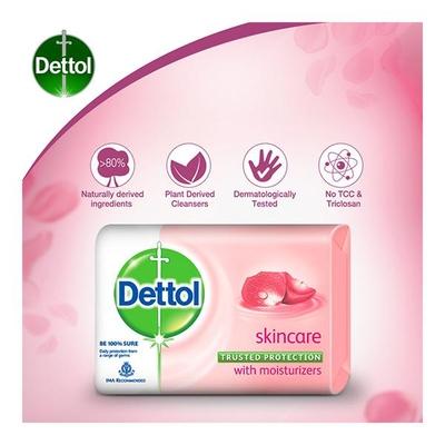 Dettol Soap - Skincare (Buy 3 Get 1 Free x 125 gm) - Baby Soap