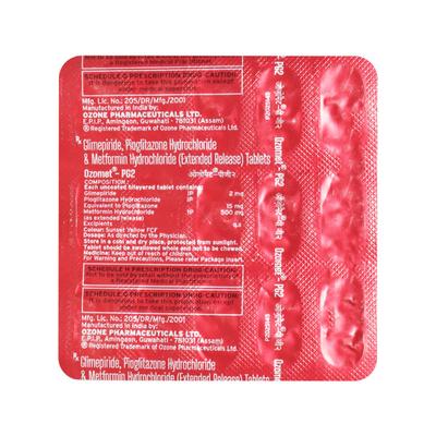 Ozomet Pg2 Tablet 15'S - Diabetes-Ant