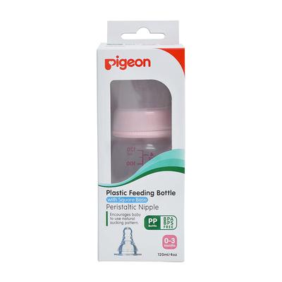 Pigeon Peristaltic Nursing Bottle Kpp Nipple (S) - Pink 120 ml - Nutritional Supplements
