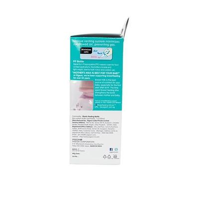 Pigeon Peristaltic Clear Nursing Bottle Rpp for Girl - Pink 120 ml - Nutritional Supplements