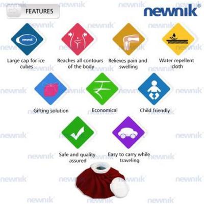 Newnik Cool Pack/Ice Bag (IC900) - Maroon - Rollers & Curlers