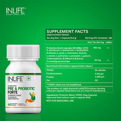 INLIFE Probiotics Forte Capsules 60's - Beard Kits