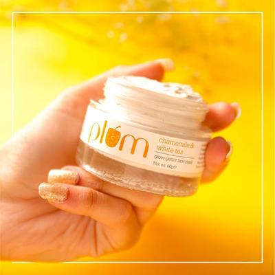 Plum Chamomile and White Tea Glow-Getter Face Mask 60gm - Hair Treatment