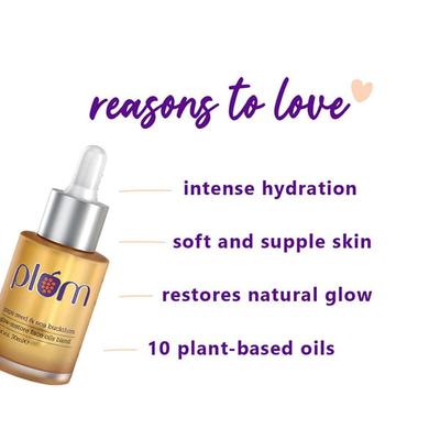 Plum Grape Seed & Sea Buckthorn Glow-Restore Face Oils Blend 30 ml - Weight Loss