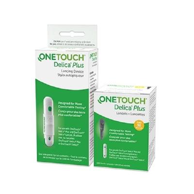 OneTouch Delica Plus Lancing Device + 25's Free Lancets - Multi-Stylers