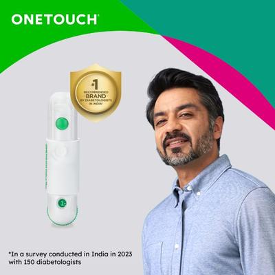 OneTouch Delica Plus Lancing Device + 25's Free Lancets - Multi-Stylers