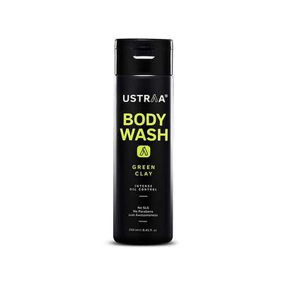 Ustraa Body Wash - Intense Oil Control - Green Clay 250ml - Plain/Flavoured Condoms