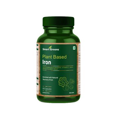 Smart Greens Plant Based Iron Capsule 60's - Wearables Computer Glasses